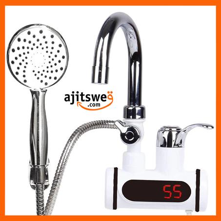 Electric Instant Hot Water  سخان مياه كهربائي فوري من الفولاذ المقاوم للصدأ مع درجة حرارة LED