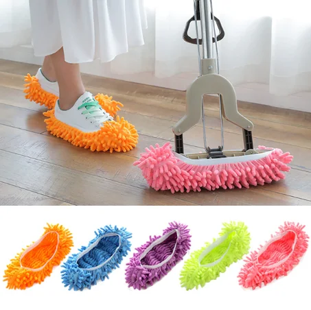 Slipper Dust Mop, Household Cleaner, Dust Cleaning Floor, Shoe Cover, Mops, Slippers.