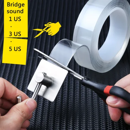 1/3/5 Meter Nano Magic Double Sided Tape Transparent Reusable waterproof adhesive tape is a multi-functional cleanable tape