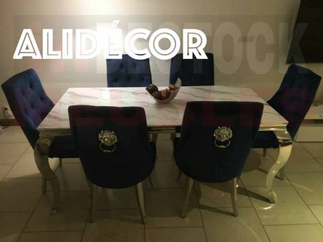 TABLE à manger LION bleu