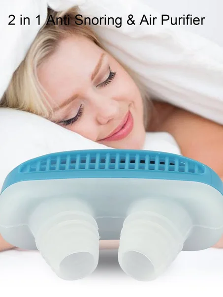 أداة لتنقية الهواء-2 في1 ،مناسبة للأنف مضادة للشخير ، بتصميم بسيط