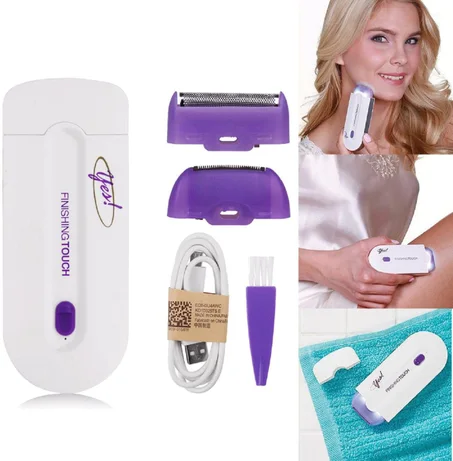 ماكينة إزالة الشعر القابلة لإعادة الشحن والتشطيب ومزيل الشعر الفوري