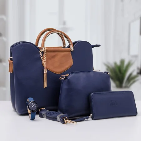 حقيبة نسائية + ساعة