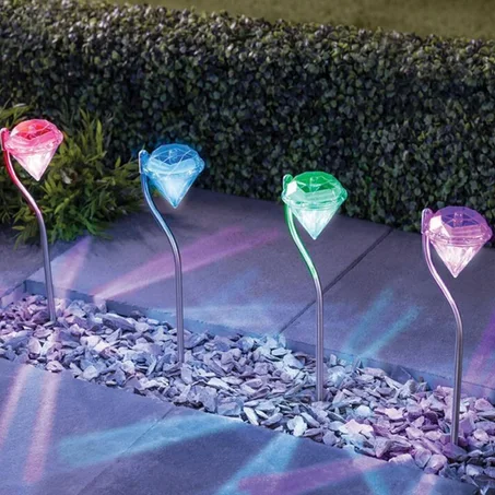 كشاف طاقة شمسية جوهرة عدد 4 قطع-Solar energy searchlight, 4 pieces