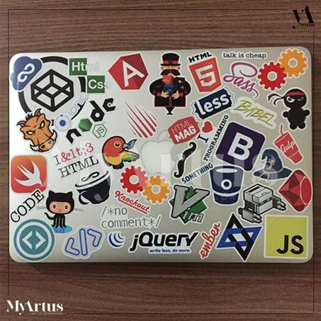 Sticker Coloré pour PC Portable