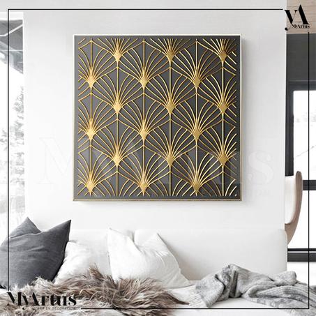 Œuvres d'art Gold de tractus