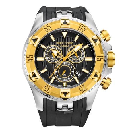Chronograph and Date Big Dial Super Luminous Steel  Watch