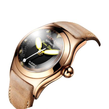 Big Skeleton Dial with Date Luminous Self-winding Wrist Watch