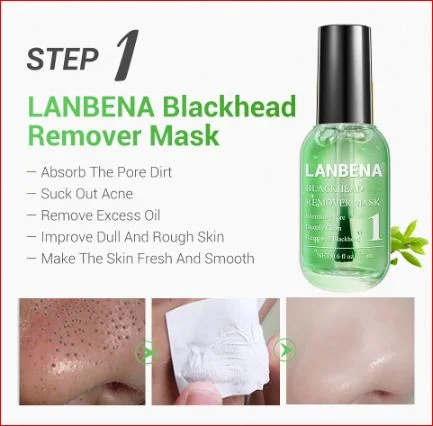LANBENA Face Mask Blackhead Remover Serum New Style Quick Drying Fragrance Non Stick Finger Facial Deep Cleaning Shrink Pores