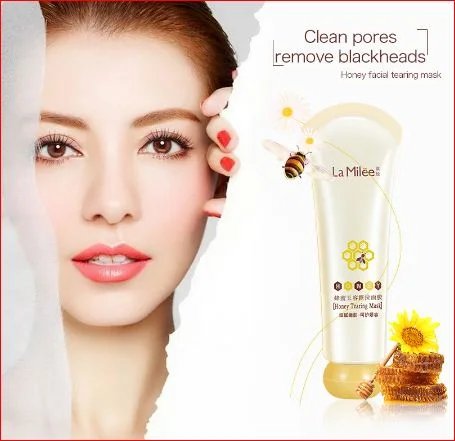 Masque de d&eacute;chirure au miel Masque Peel Control Oil Control Remover Blackhead Peel Off Dead Skin Clean Pores Shrink Facial Care Face Skincare Mask