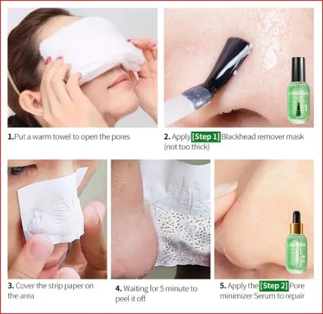 LANBENA Face Mask Blackhead Remover Serum New Style Quick Drying Fragrance Non Stick Finger Facial Deep Cleaning Shrink Pores