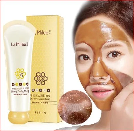 Masque de d&eacute;chirure au miel Masque Peel Control Oil Control Remover Blackhead Peel Off Dead Skin Clean Pores Shrink Facial Care Face Skincare Mask