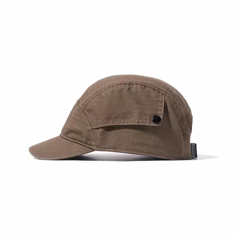 Adventure-Ready 5-Panel Cap with Hidden Side Storage
