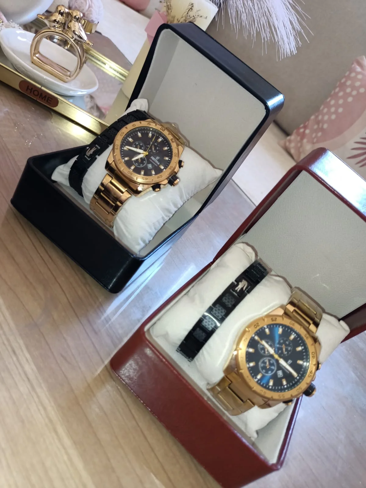 ساعة أنيقة Festina مع براسلي Lacoste