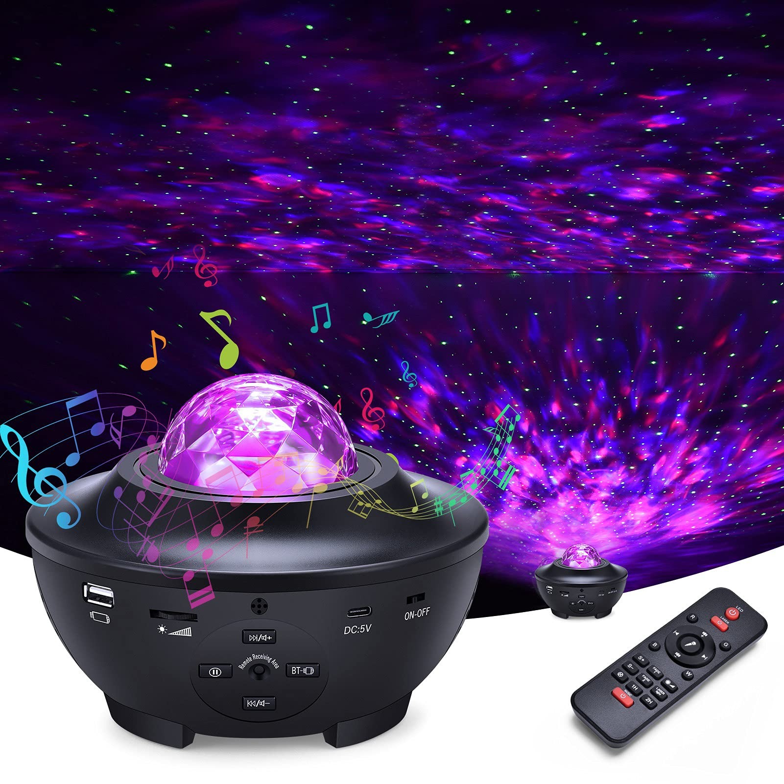 Amazon.com: Galaxy Projector, Star Projector Night Light with Voice  Control, Timing Setting, 21 Lighting Effects, 3 in 1 Ocean Wave, Galaxy and  Star Night Light Projector for Baby, Kids, Adults, Home Theatre :