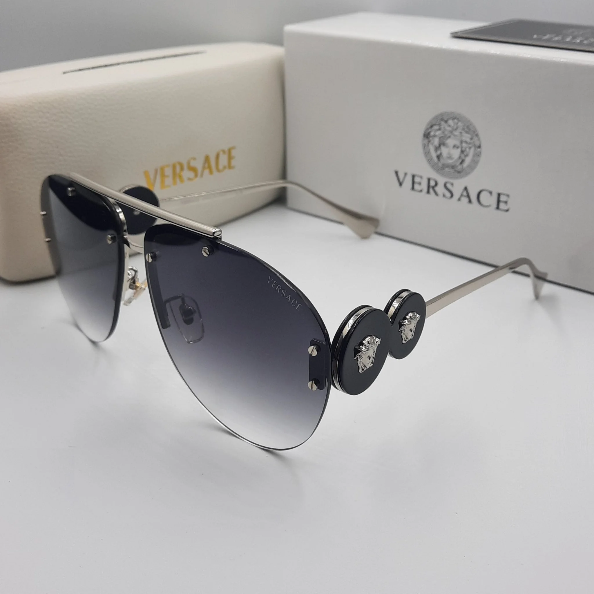 VERSACE noir argent VE2250