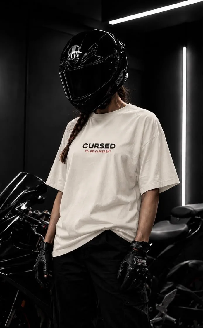 CURSED  —  RED ROSE OVERSIZED T-SHIRT