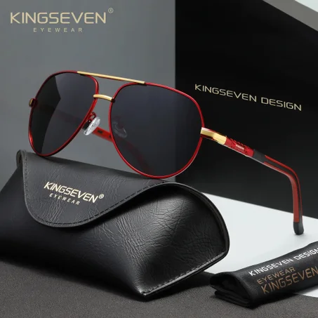 Lunettes KINGSEVEN K725 RED BLACK