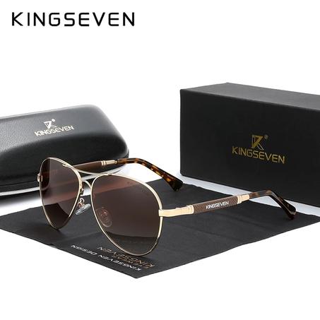 Lunettes KINGSEVEN N7730 Gold Brown