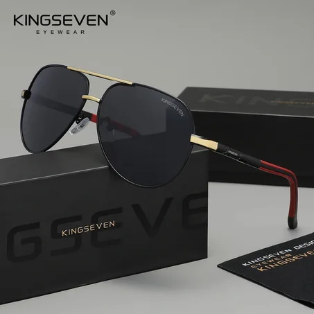 Lunettes KINGSEVEN K725 GOLD GRAY