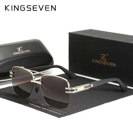 Lunettes KINGSEVEN N7666 GOLD BROWN