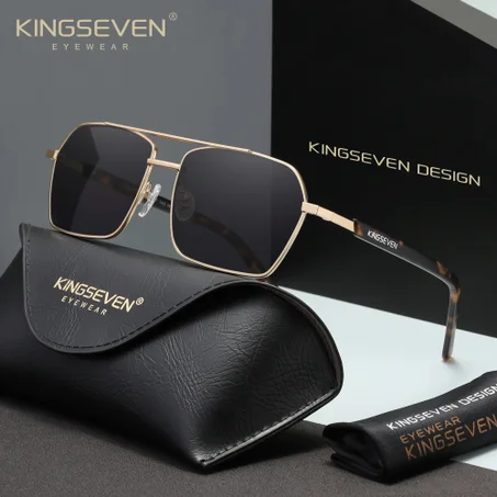 Lunettes KINGSEVEN N9201 GOLD BLACK