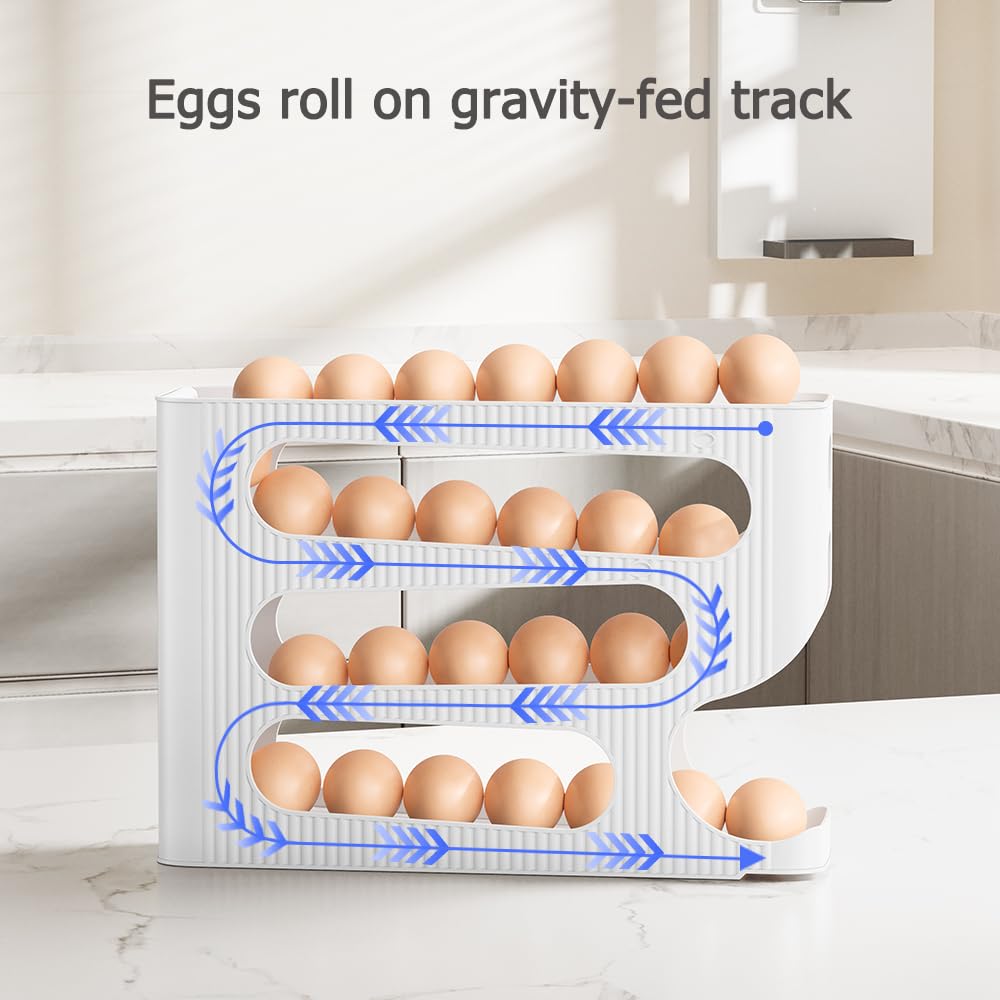 موزع البيض للثلاجة، وتخزين بيض الثلاجة - Egg Dispenser for Refrigerator