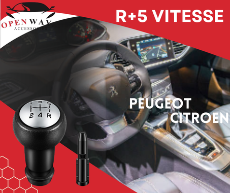 pommeau levier de vitesse PEUGEOT