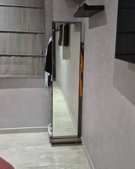 Miroir et Porte chemise avec rangement integré pour bureau, chambre ou l'entrée de la maison