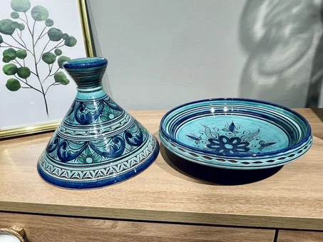 Moroccan Tagine Hand-painted Pottery Tajine Handmade Tajine Serving Tagine Tajine Pot Ceramic tagine Decorative Tajine kitchenware