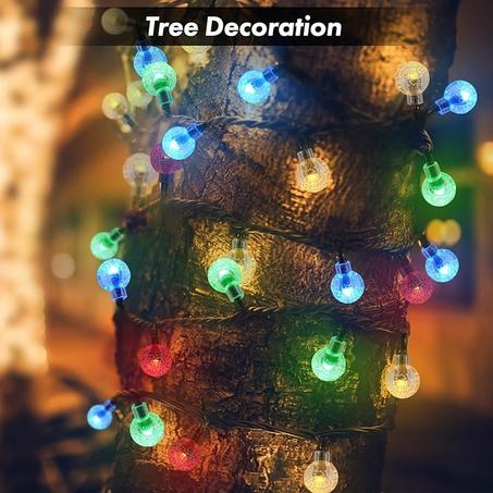 Outdoor Garland Light LED Festoon Street Solar String Lights For Christmas Garden Party Decoration Lamp