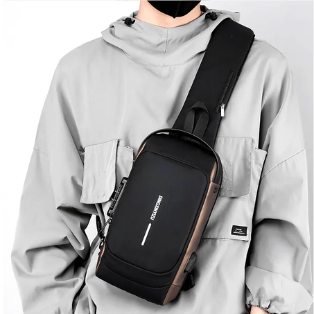 USB حقيبة صدر مضادة للسرقة مع منفذ شحن