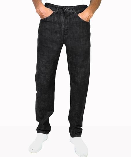 Jean pour homme Modèle Droit Noir brut c.l.e