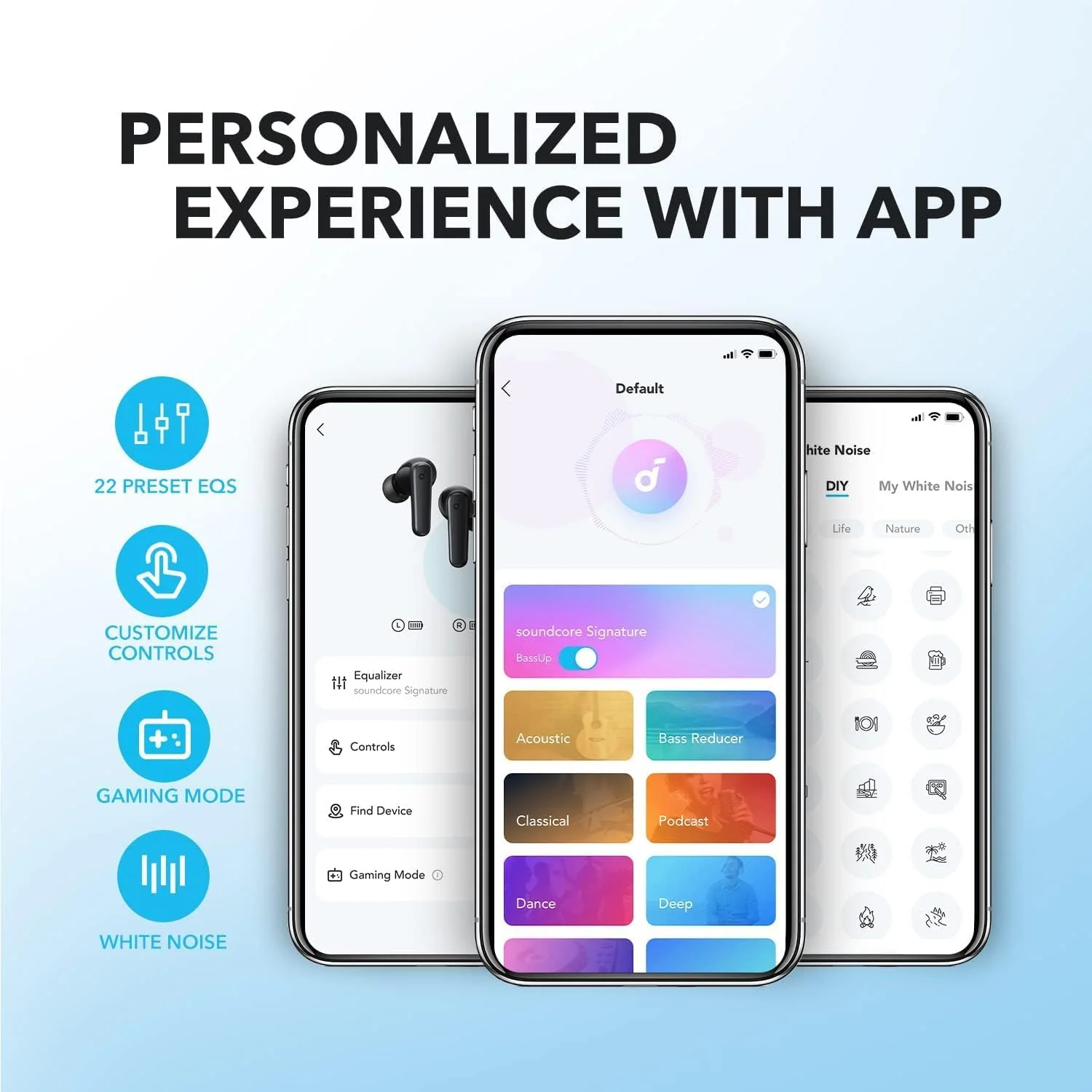 Anker R50i – Écouteurs Bluetooth sans fil avec son immersif et autonomie longue durée