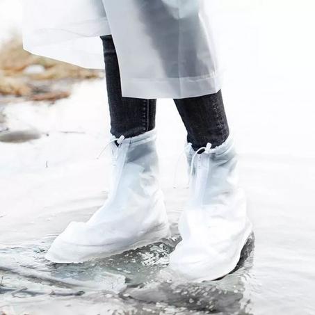 غطاء حذاء واق من المطر غير قابل للانزلاق مقاوم للماء للنساء و الرجال