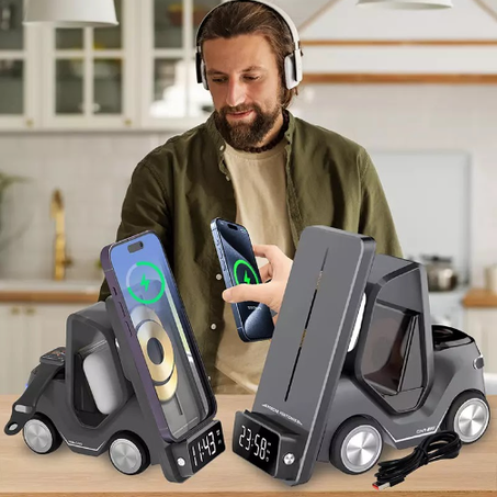 شـاحن الرافعة لا سلكي 5 في 1