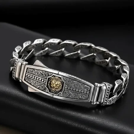 ✨ 💯 براصلي اسد نحاسي لون فضي  ✨