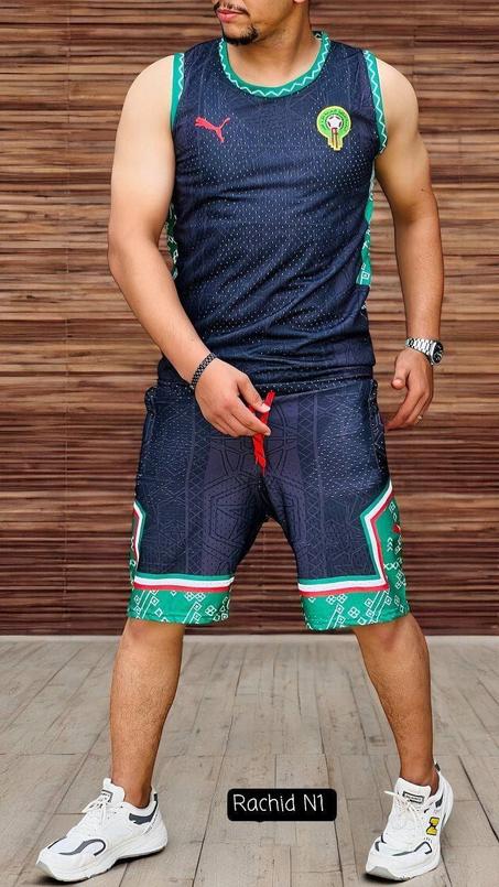 طقم  رياضي مغربي صيفي رجالي 🇲🇦