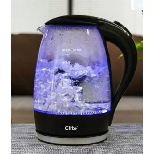 Elite Bouilloire Électrique en verre 1.8L   1500W