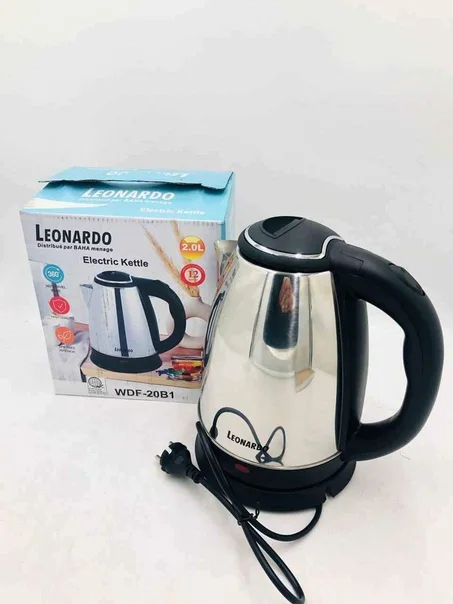 leonardo Bouilloire D'eau Electrique en Acier inoxydable inox > 2 Litres > 1500W