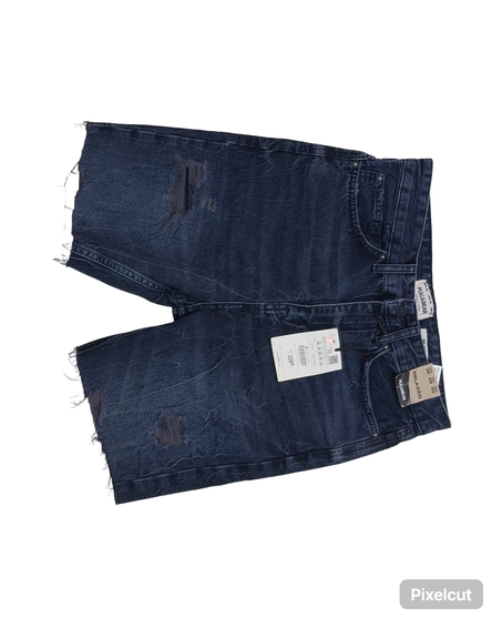 Short Jean Homme Délavé Effet Destroy – Regular Fit