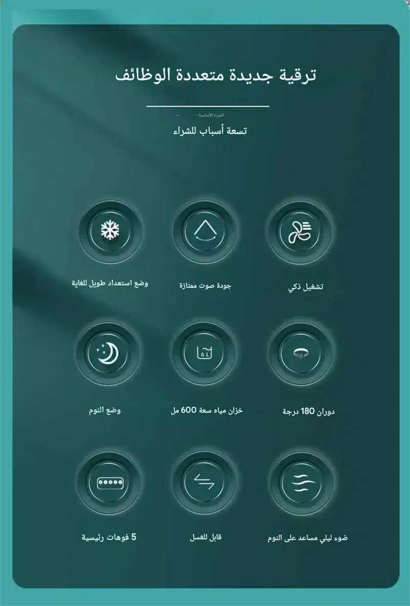 مبرد الهواء الشخصي المحمول 3 في 1: وداعاً للحر، مرحباً بالانتعاش الفوري!