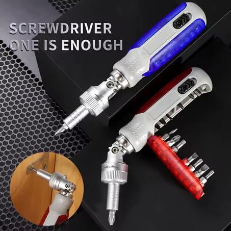 10 in 1 Multi-Angle Ratchet Screwdriver Set Adjustable 180