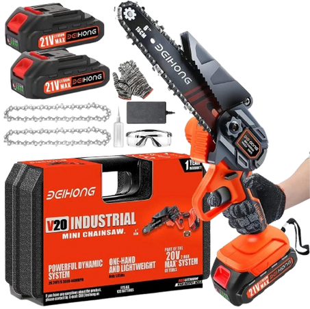 Mini Tronçonneuse Rechargeable – Puissance et Maniabilité