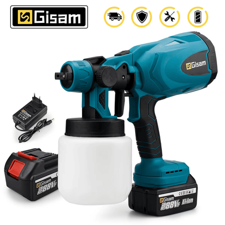 Pistolet à lavable et peinture électrique sans fil, batterie au lithium 18V