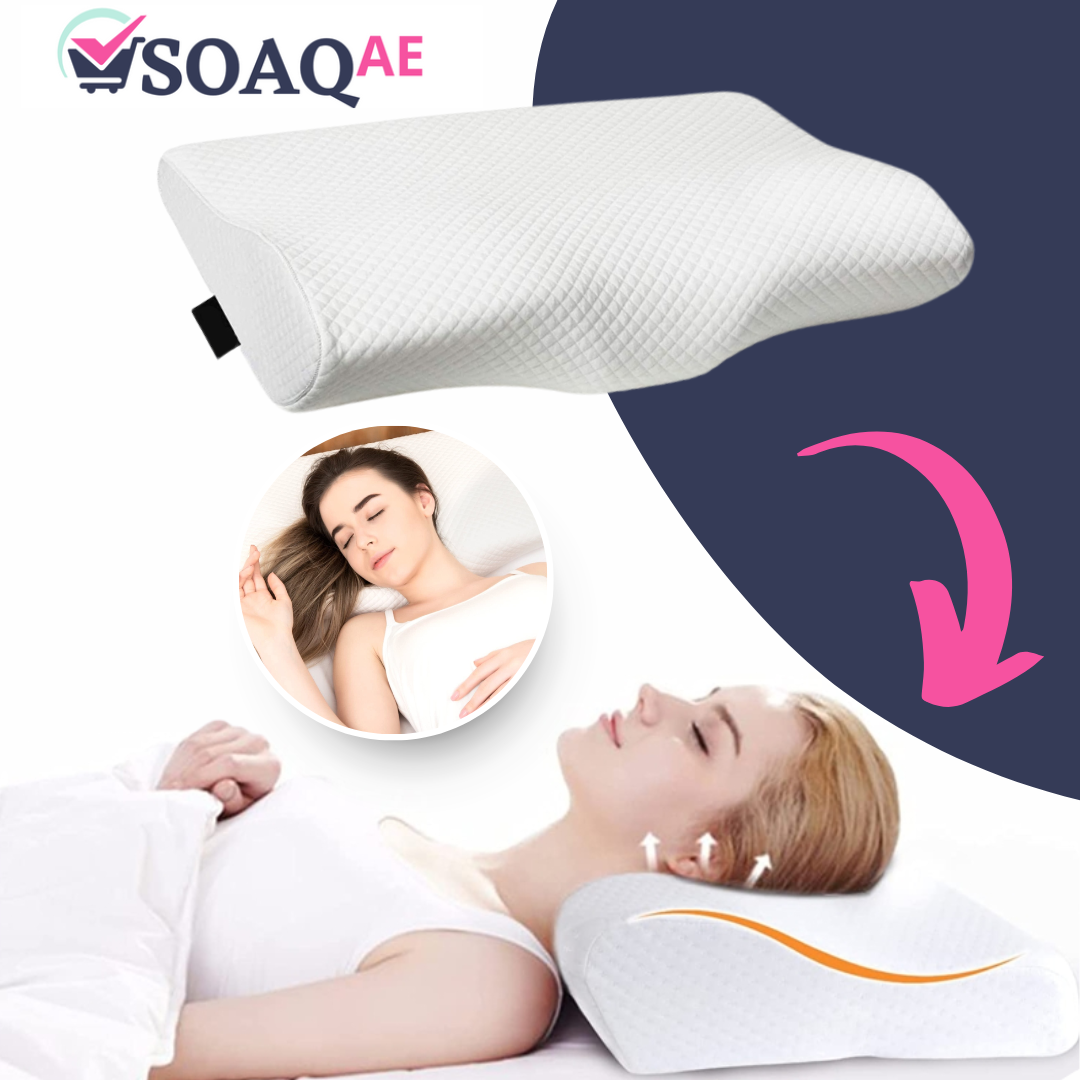 Cervical contour outlet bamboo neck pillow