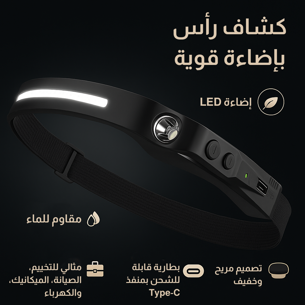 LED كشاف الرأس لومي