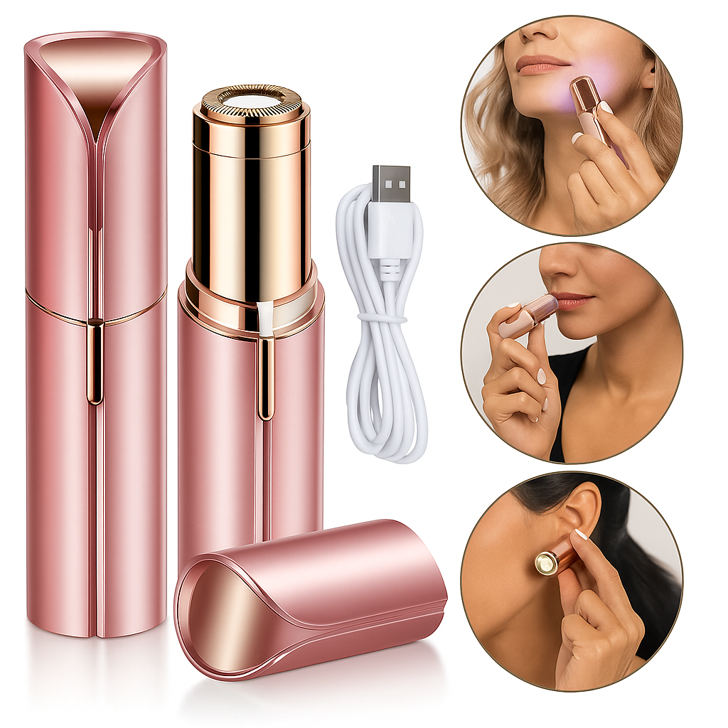 FLORA GLOW – جهاز أنيق لإزالة شعر الوجه