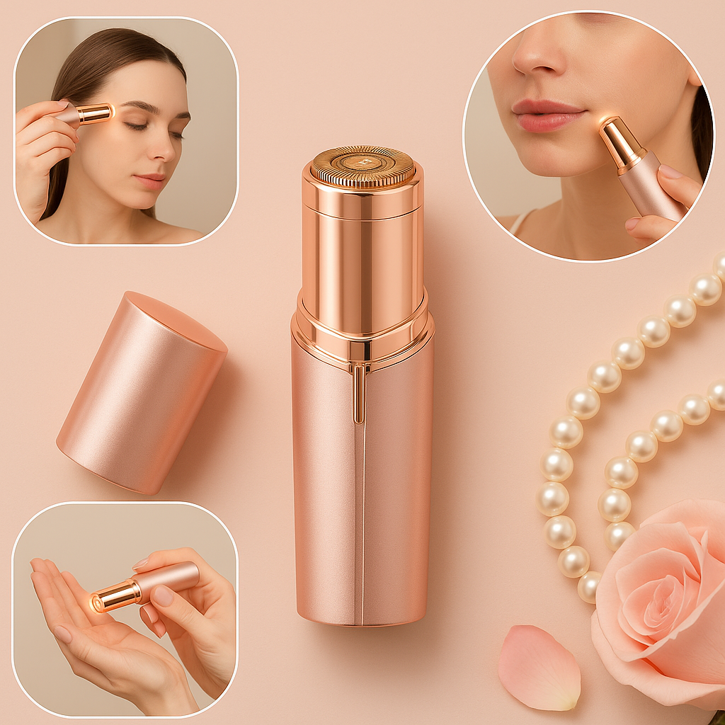 FLORA GLOW – جهاز أنيق لإزالة شعر الوجه