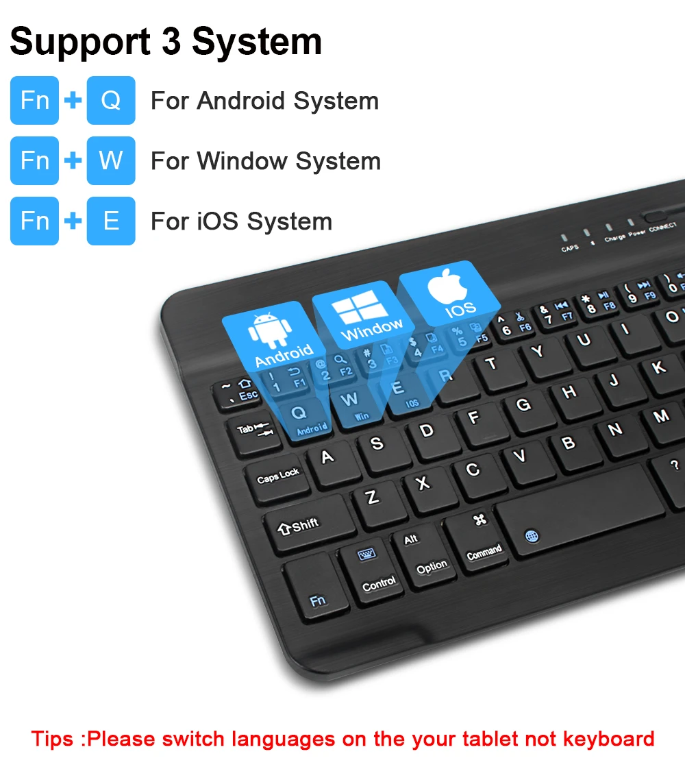 Mini-Wireless-Tastatur, Bluetooth-Tastatur für iPad, Telefon, Tablet, tragbare Bluetooth-Tastatur und Maus
